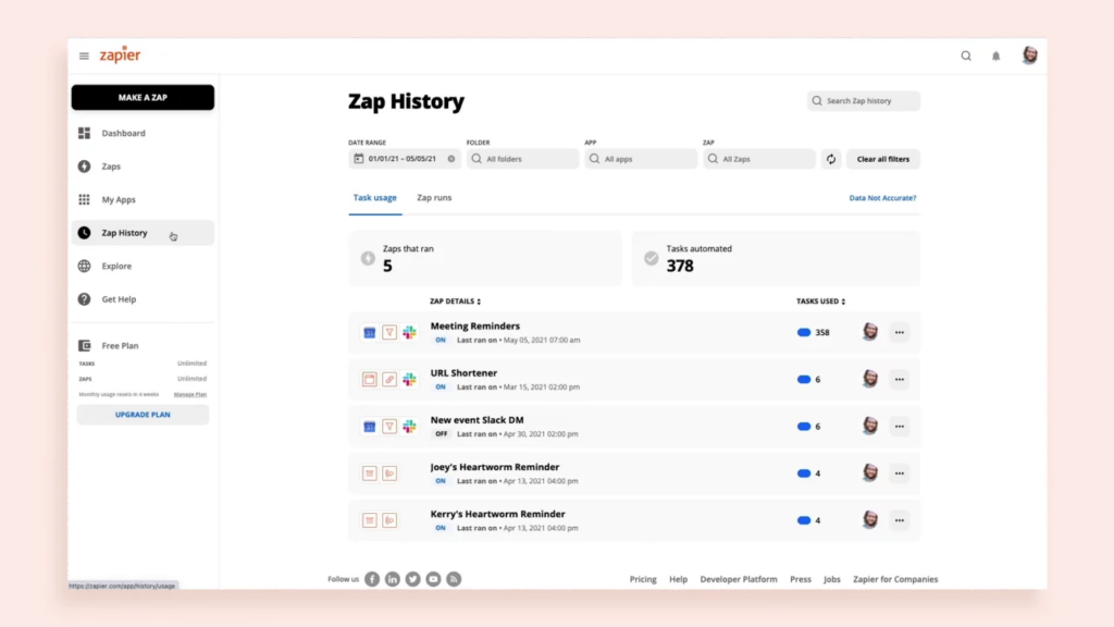 Zapier Workflow